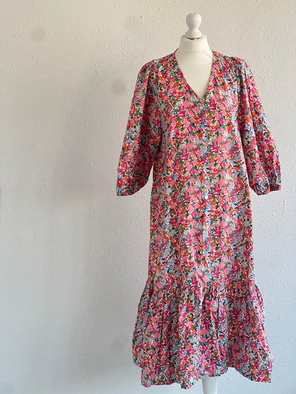 VESTIDO EUGENIA - FLORECITAS ROSA
