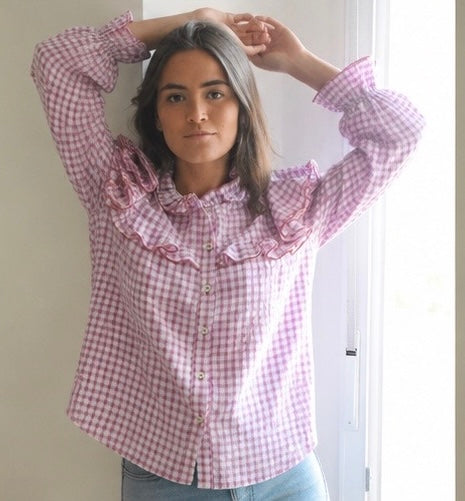BLUSA OLIVIA - VICHY MALVA