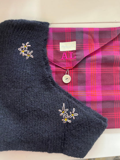 BALACLAVA BORDADO CON BOLSA PERSONALIZABLE - AZUL