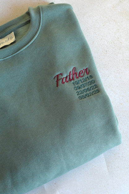 SUDADERA FATHER - PERSONALIZADA - VERDE