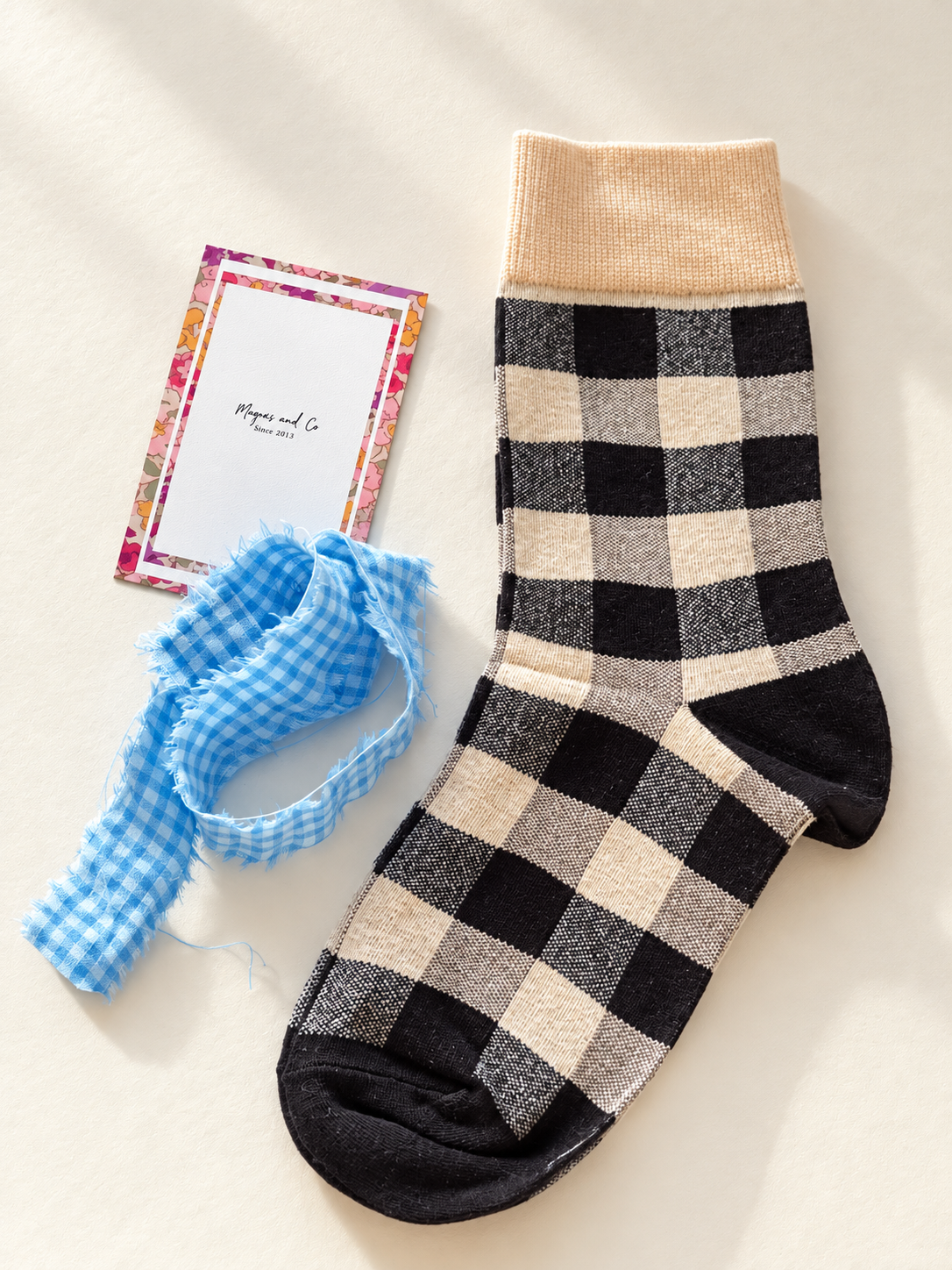 CALCETINES VICHY - NEGRO