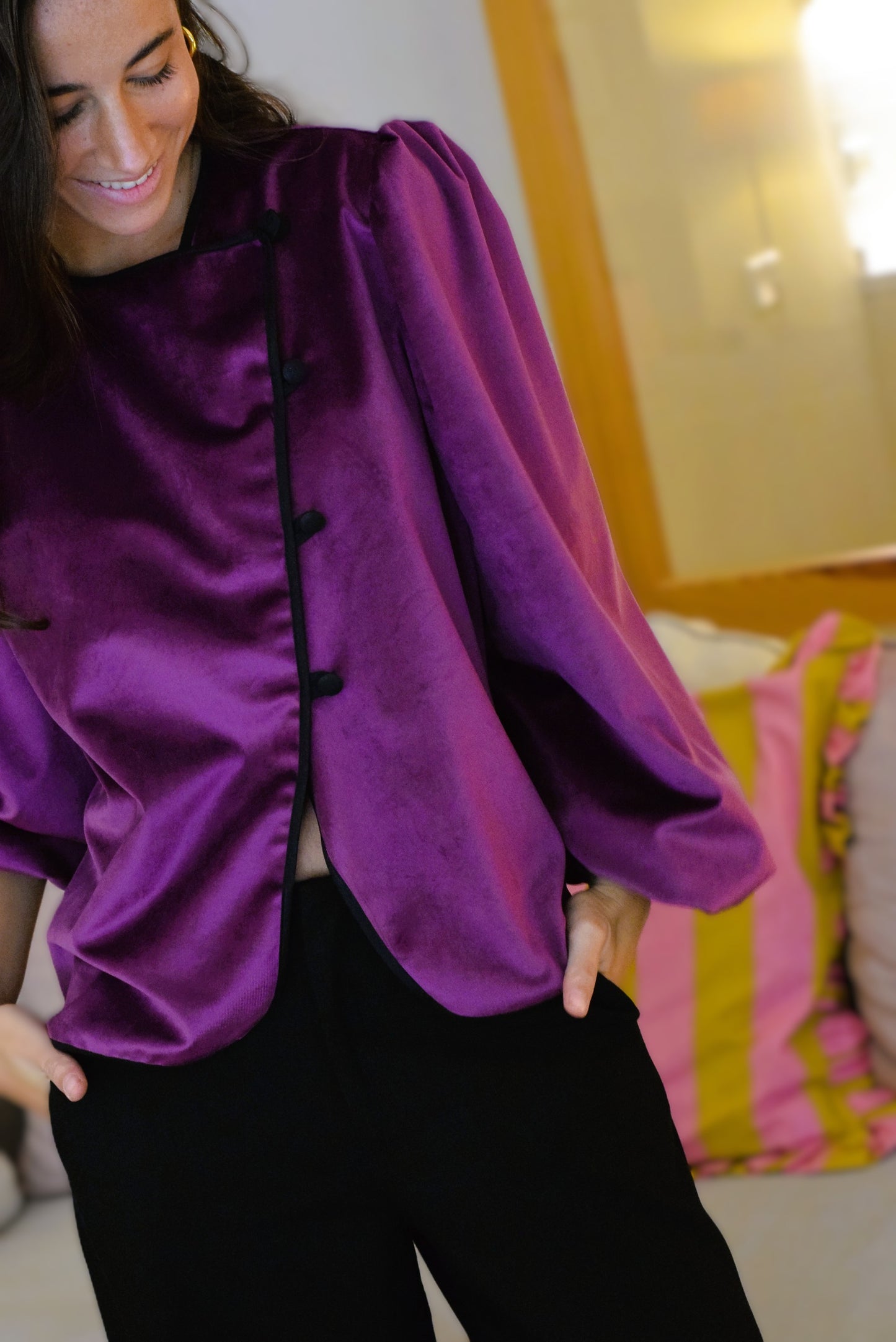 BLUSA FEDERICA - TERCIOPELO -