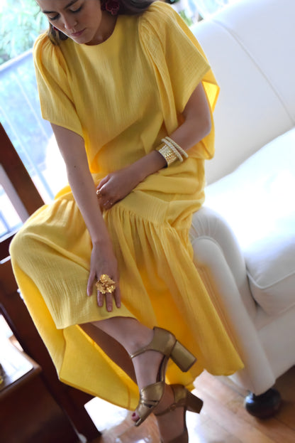 VESTIDO FILIPA - AMARILLO -