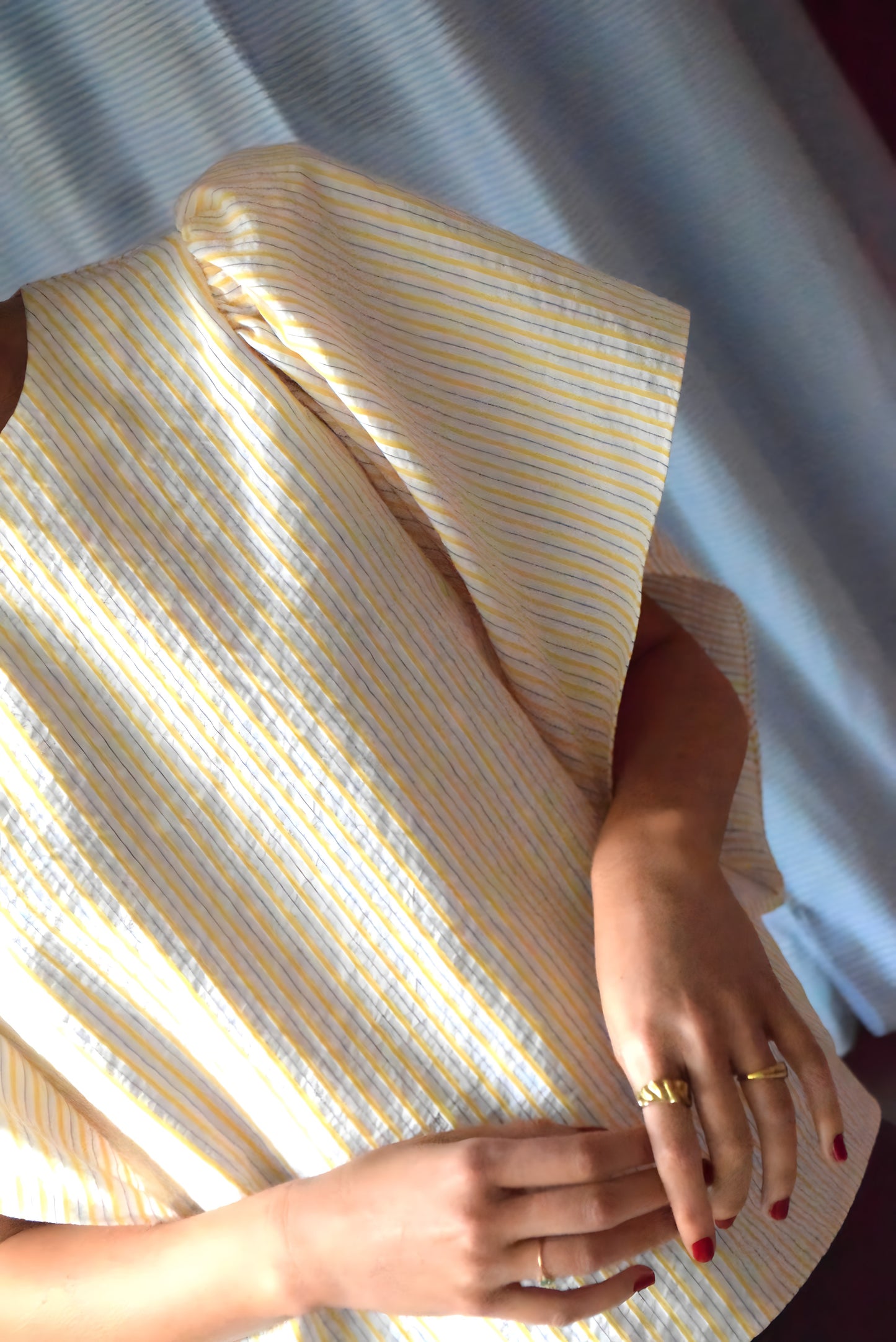 FILIPA BLOUSE - YELLOW STRIPES