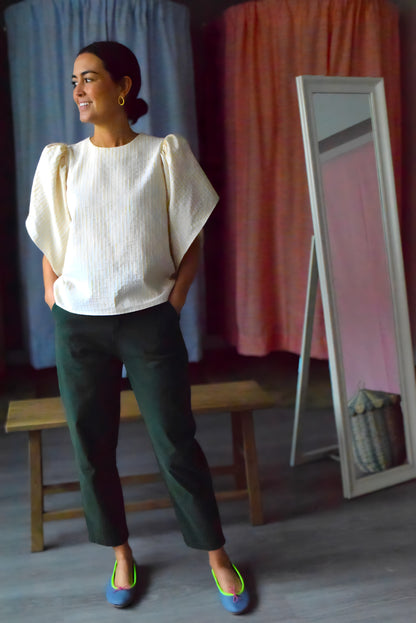 FILIPA BLOUSE - YELLOW STRIPES
