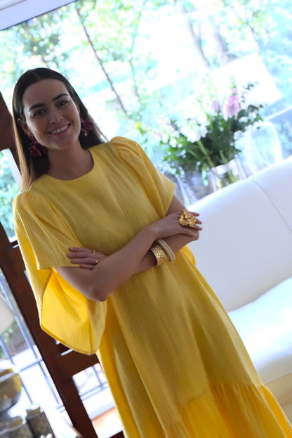 VESTIDO FILIPA - AMARILLO -