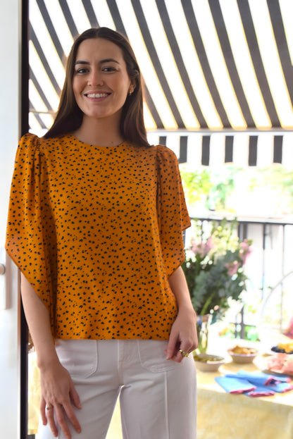 BLUSA FILIPA - ANIMAL PRINT -