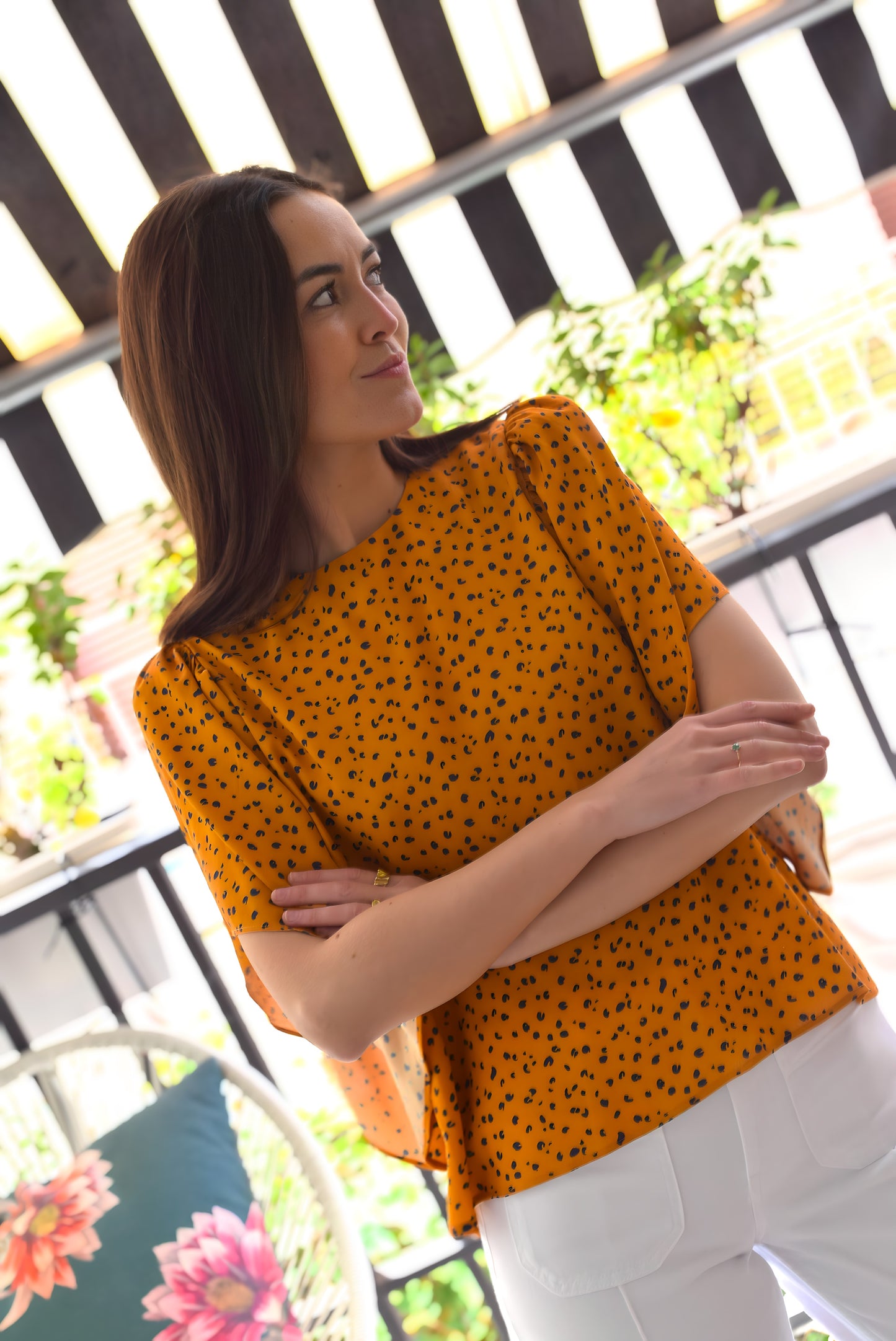 BLUSA FILIPA - ANIMAL PRINT -