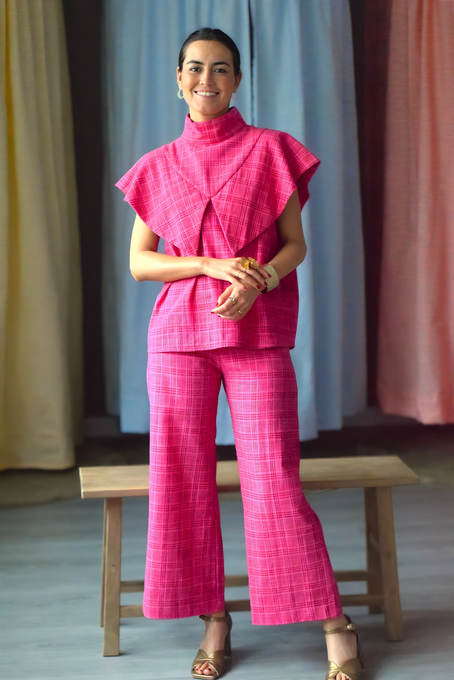 FLAVIA BLOUSE - FUCHSIA