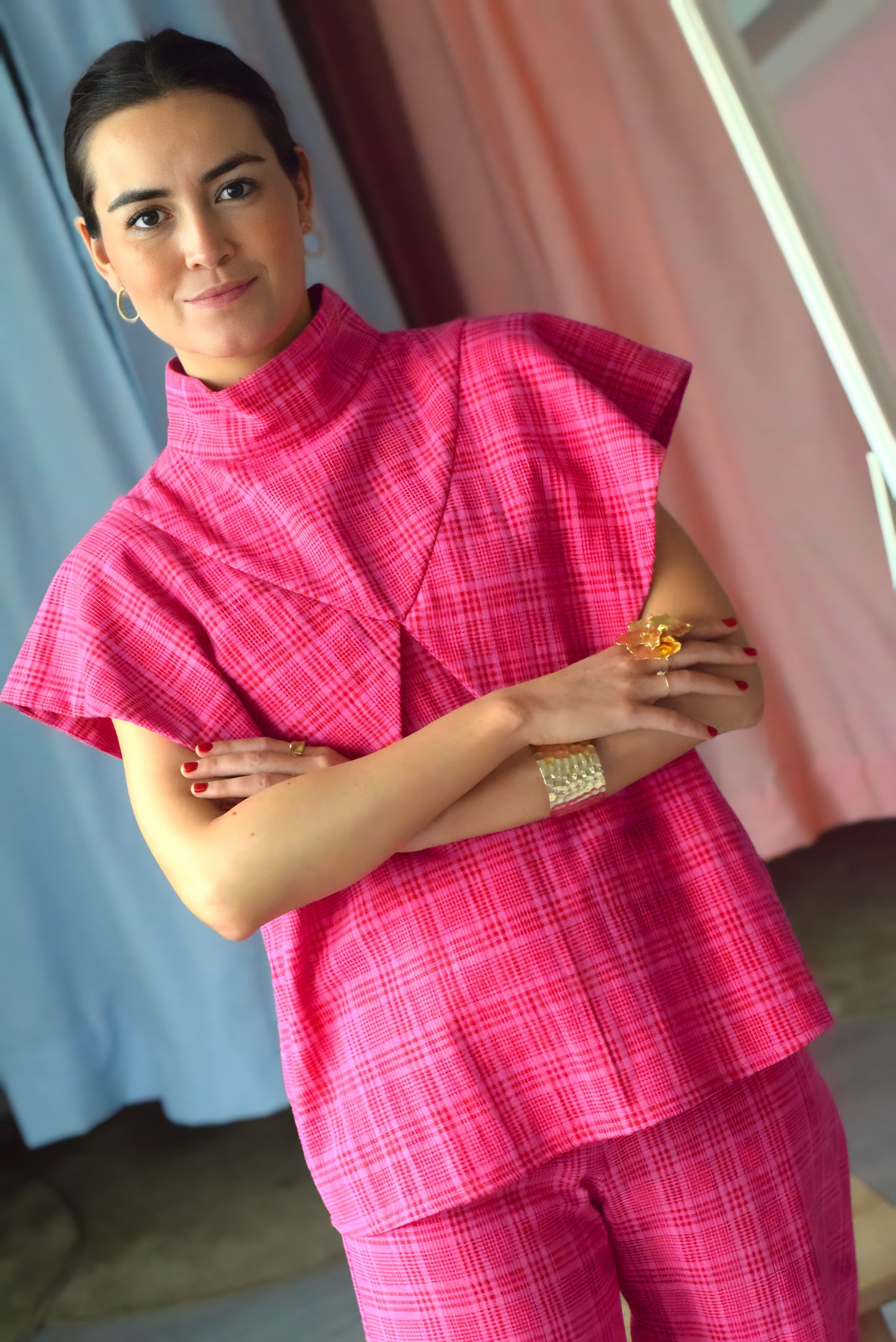 FLAVIA BLOUSE - FUCHSIA