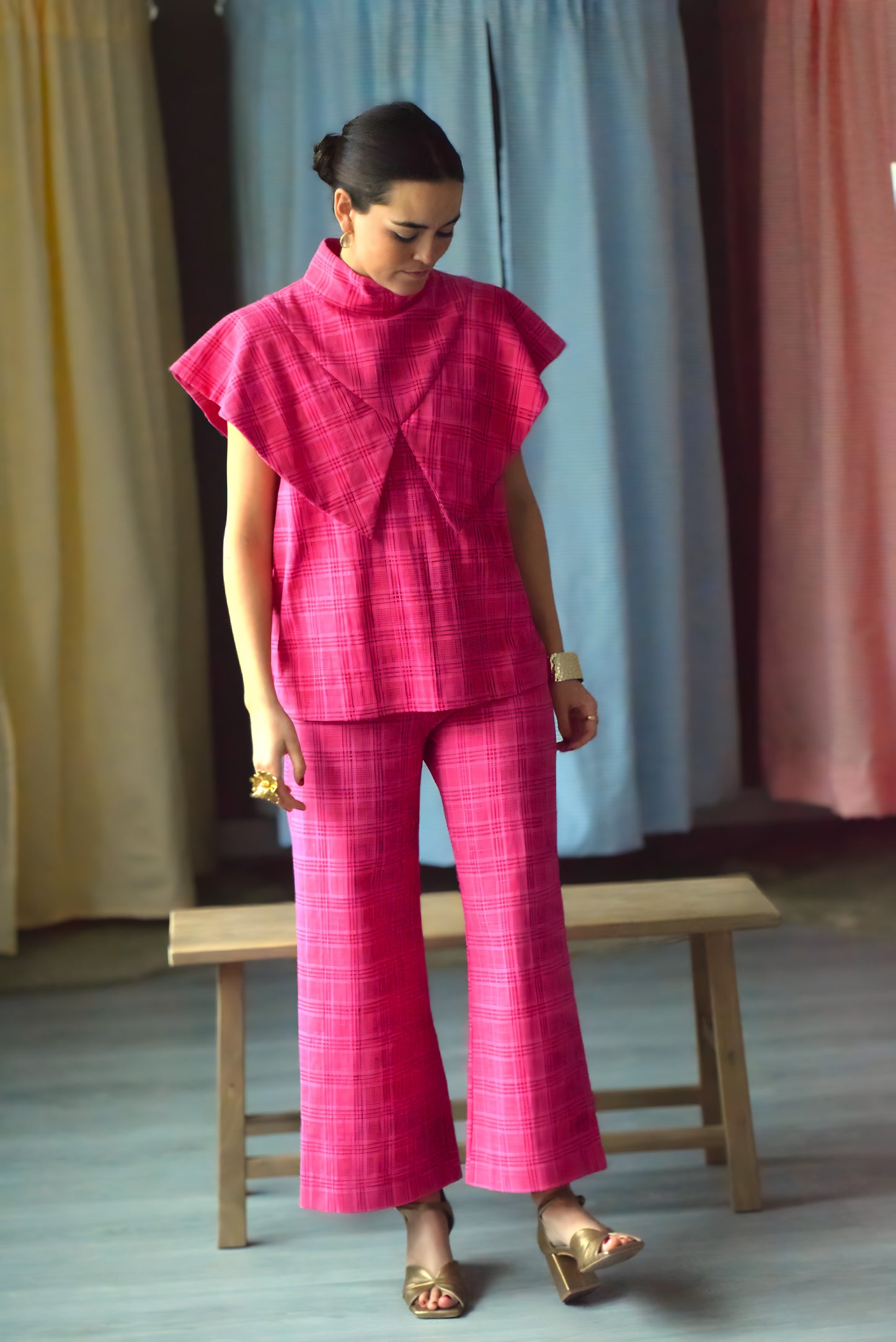 FLAVIA BLOUSE - FUCHSIA