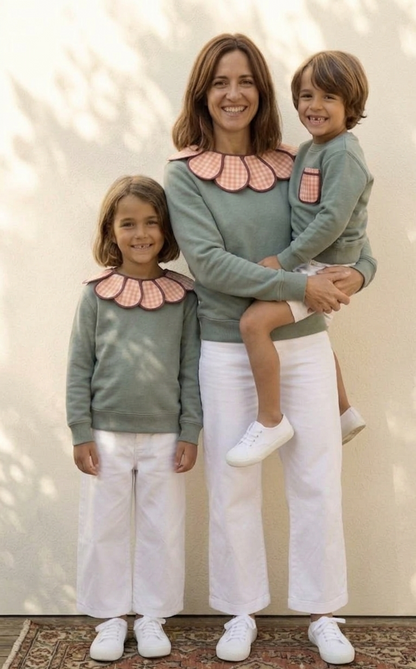 SUDADERA VERDE - KIDS -