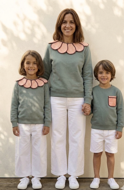 SUDADERA VERDE - KIDS -