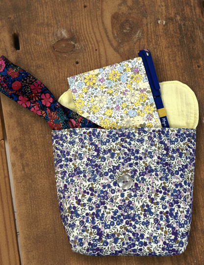 SET BOLSITA CINTA Y LIBRETA - LIBERTY AZUL