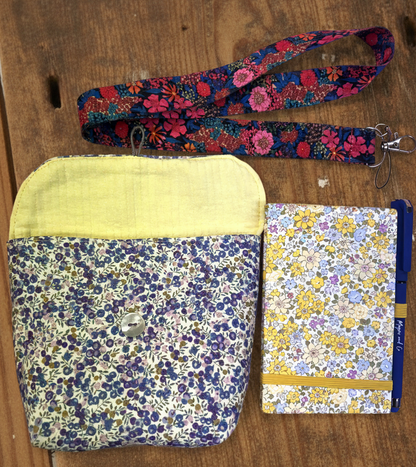 SET BOLSITA CINTA Y LIBRETA - LIBERTY AZUL