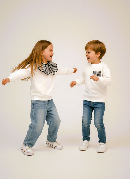 SUDADERA BLANCA - KIDS