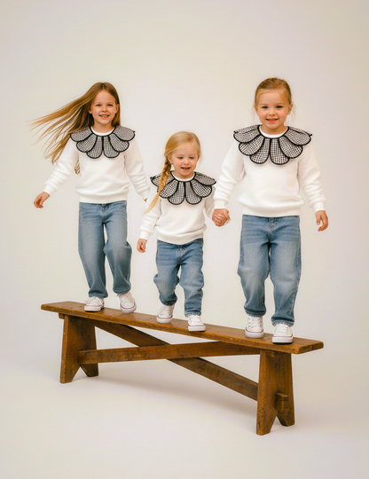 SUDADERA BLANCA - KIDS