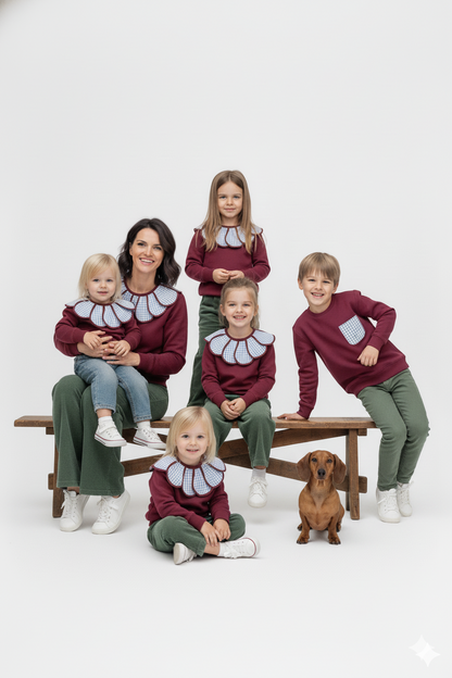 SUDADERA GRANATE - KIDS