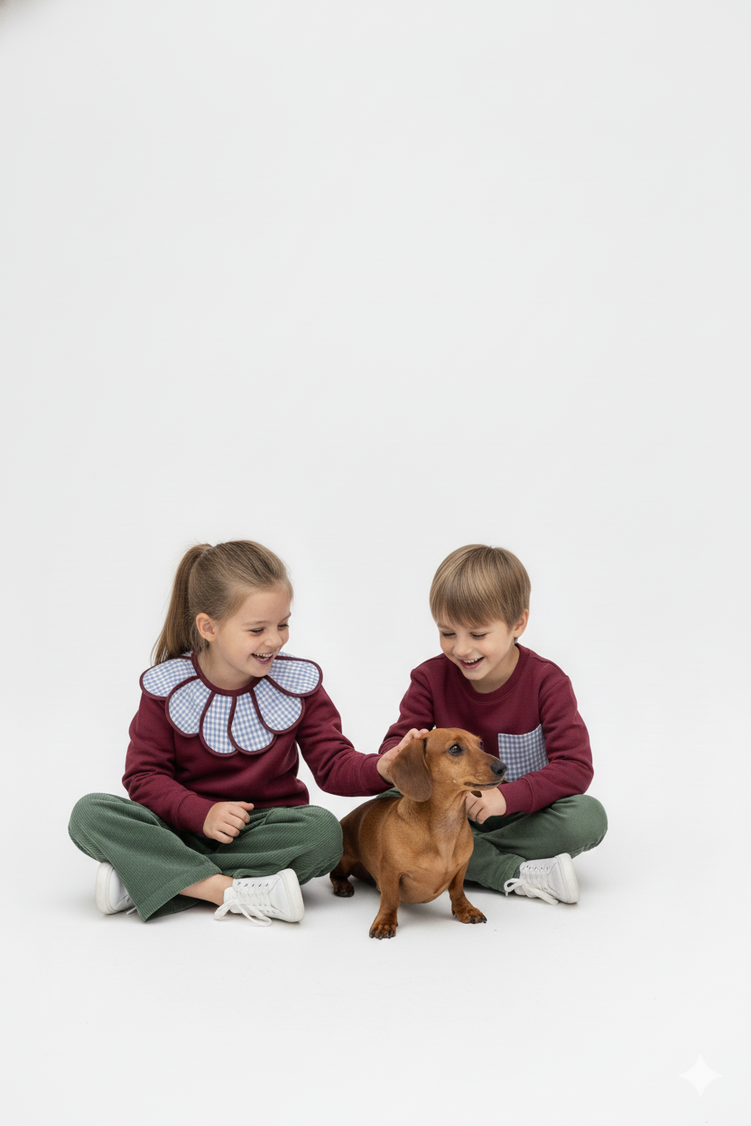 SUDADERA GRANATE - KIDS