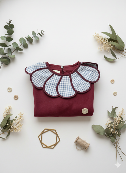 SUDADERA GRANATE - KIDS