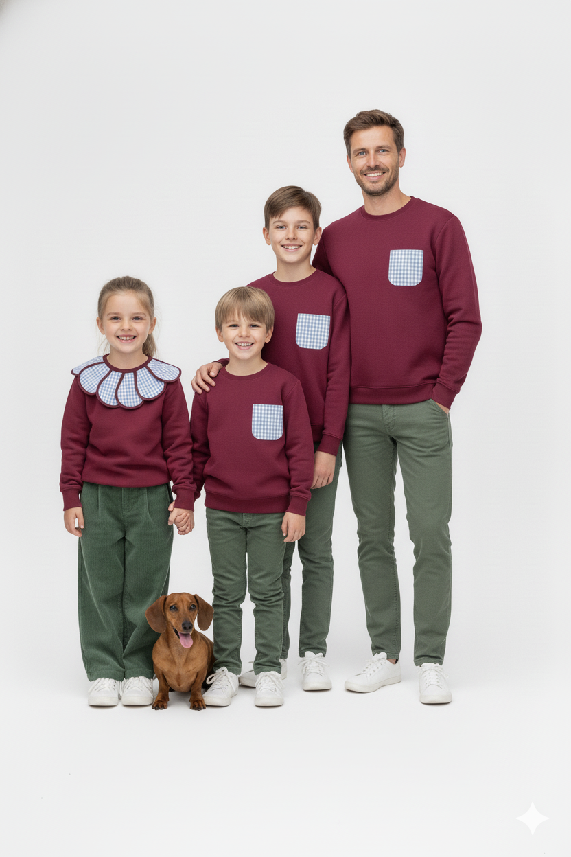 SUDADERA GRANATE - HOMBRE