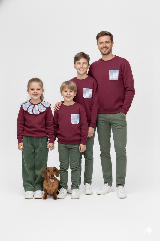 SUDADERA GRANATE - HOMBRE