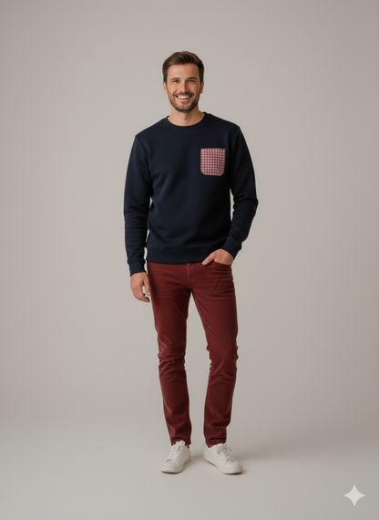 SUDADERA AZUL - HOMBRE