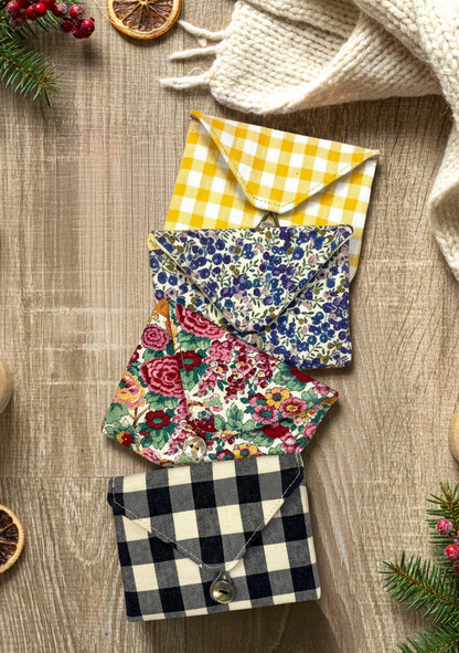 SET BOLSITA CON ACCESORIOS - VICHY NEGRO