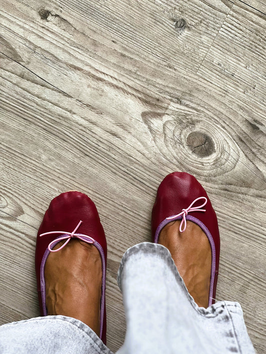 BAILARINAS GRANATE CON MORADO - PREORDER 24 SEPTIEMBRE