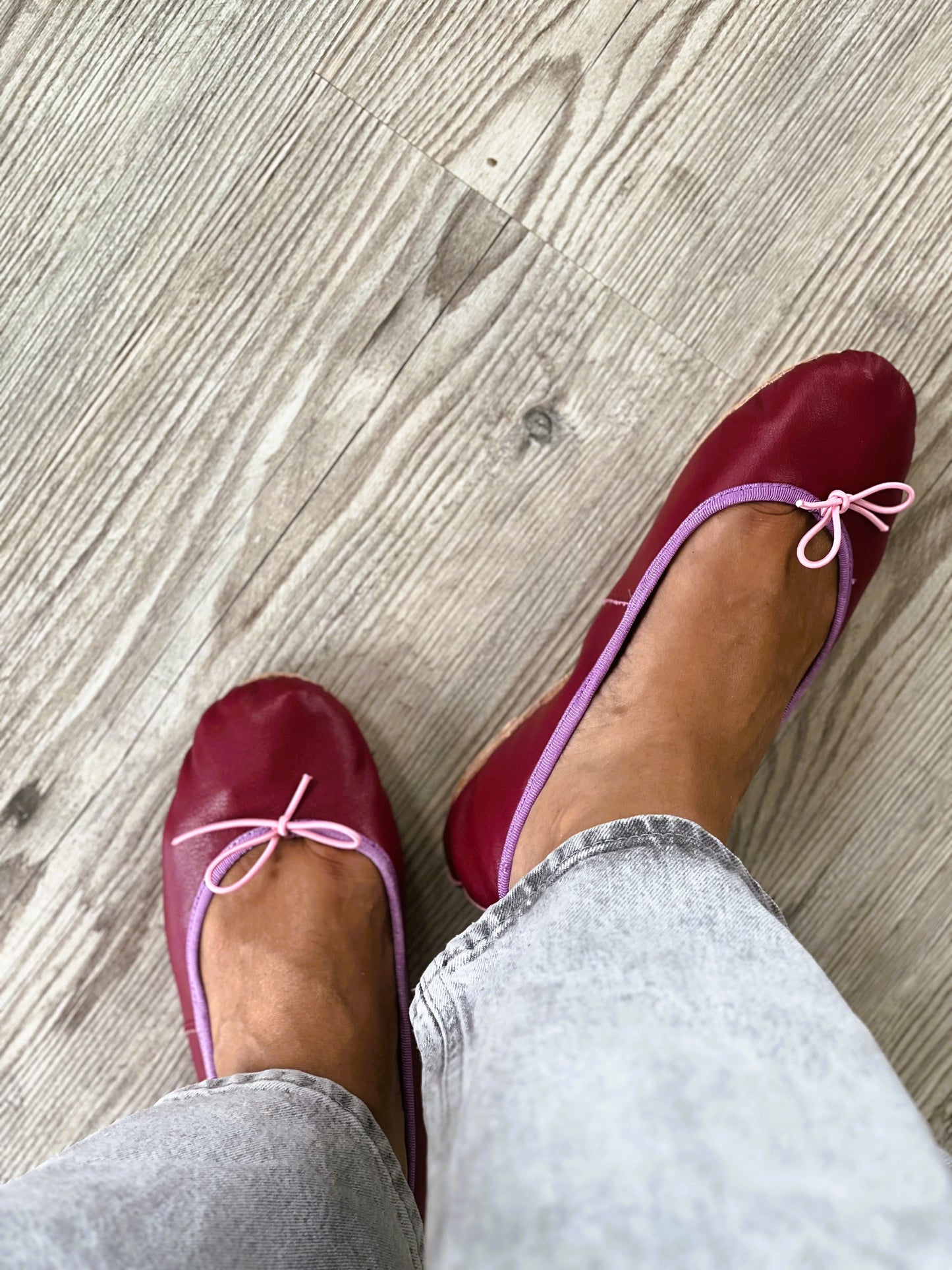 BAILARINAS GRANATE CON MORADO - PREORDER 22 Septiembre