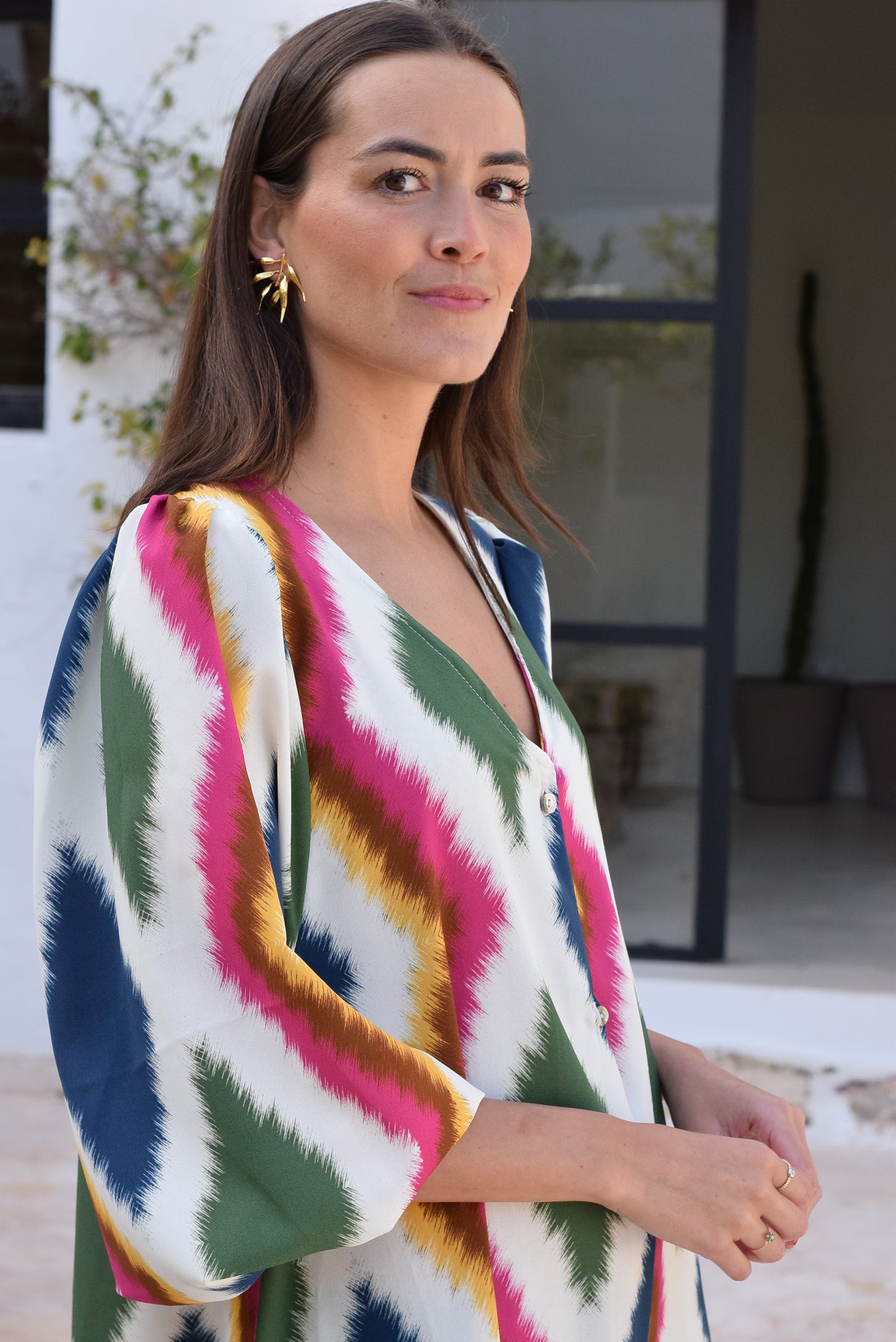 VESTIDO EUGENIA - IKAT COLORES - PREORDER 27 ABRIL