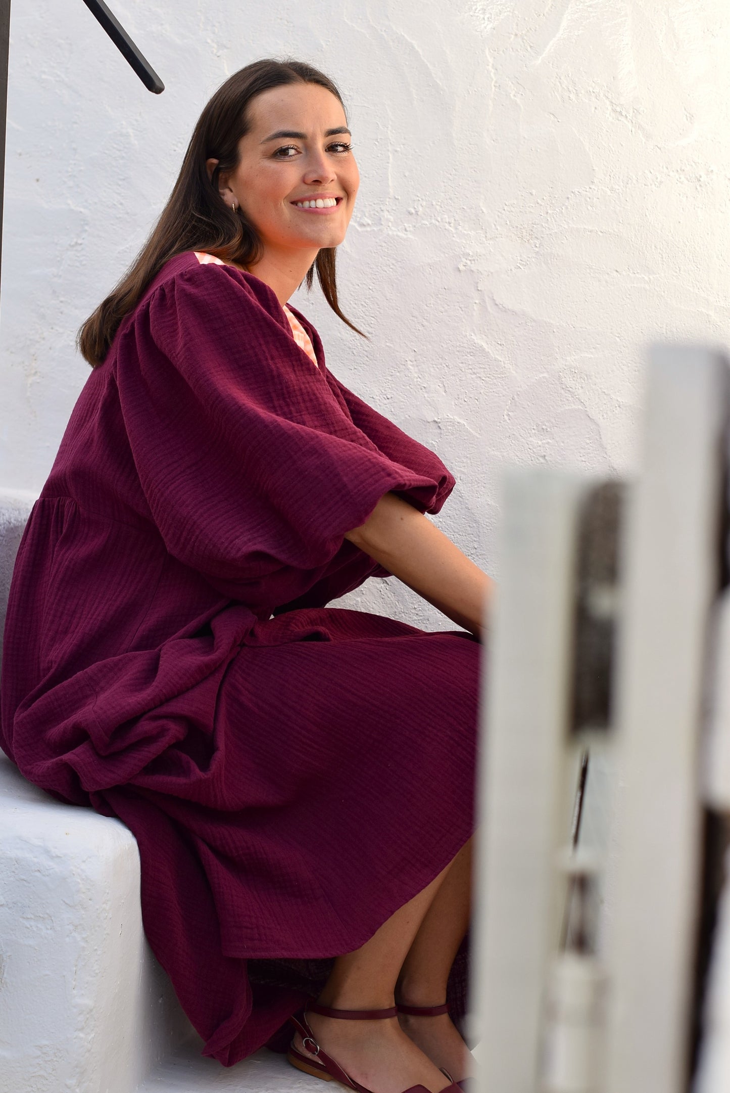 VESTIDO SIMONETA - GRANATE (PREORDER 13 ABRIL)