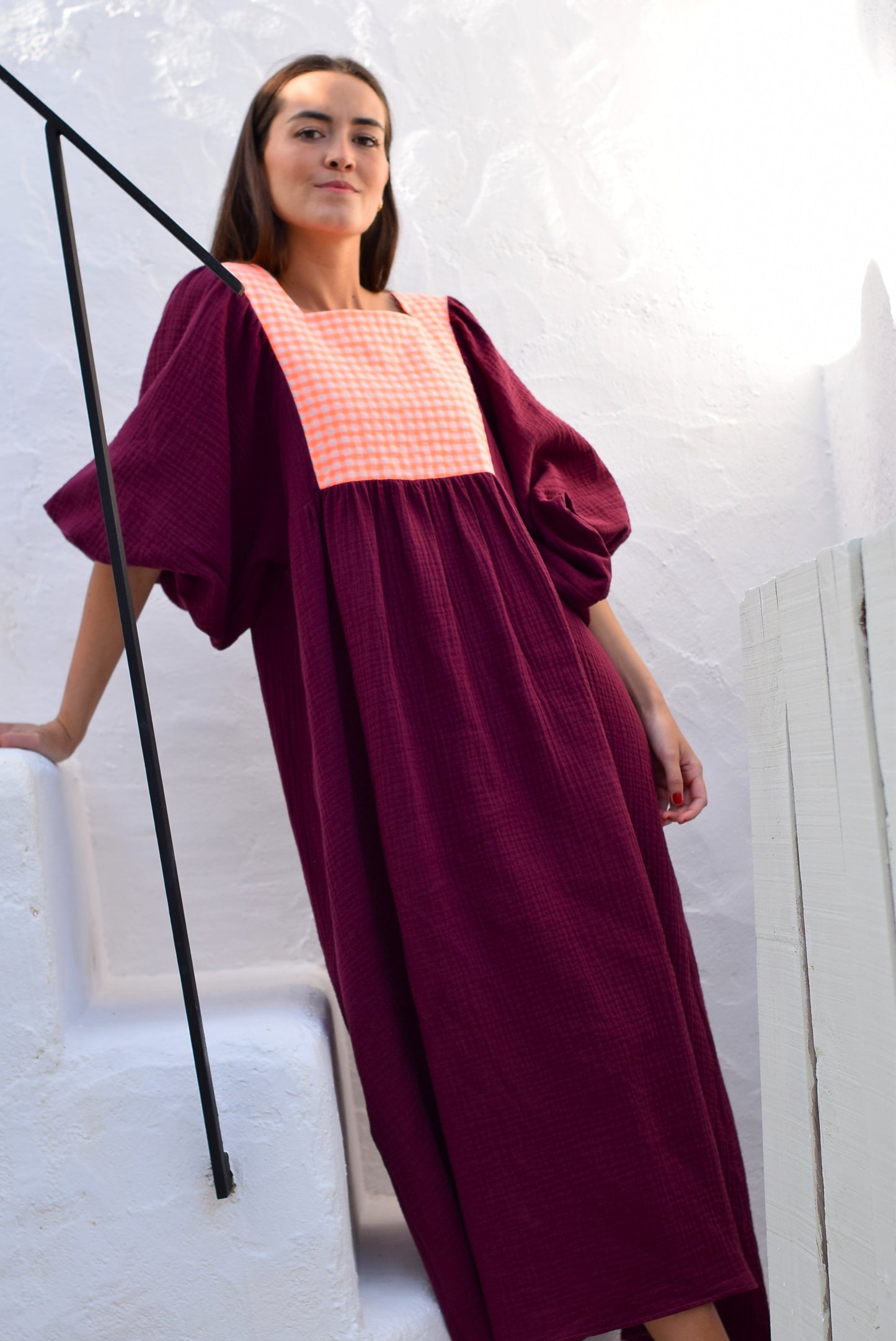 VESTIDO SIMONETA - GRANATE (PREORDER 13 ABRIL)