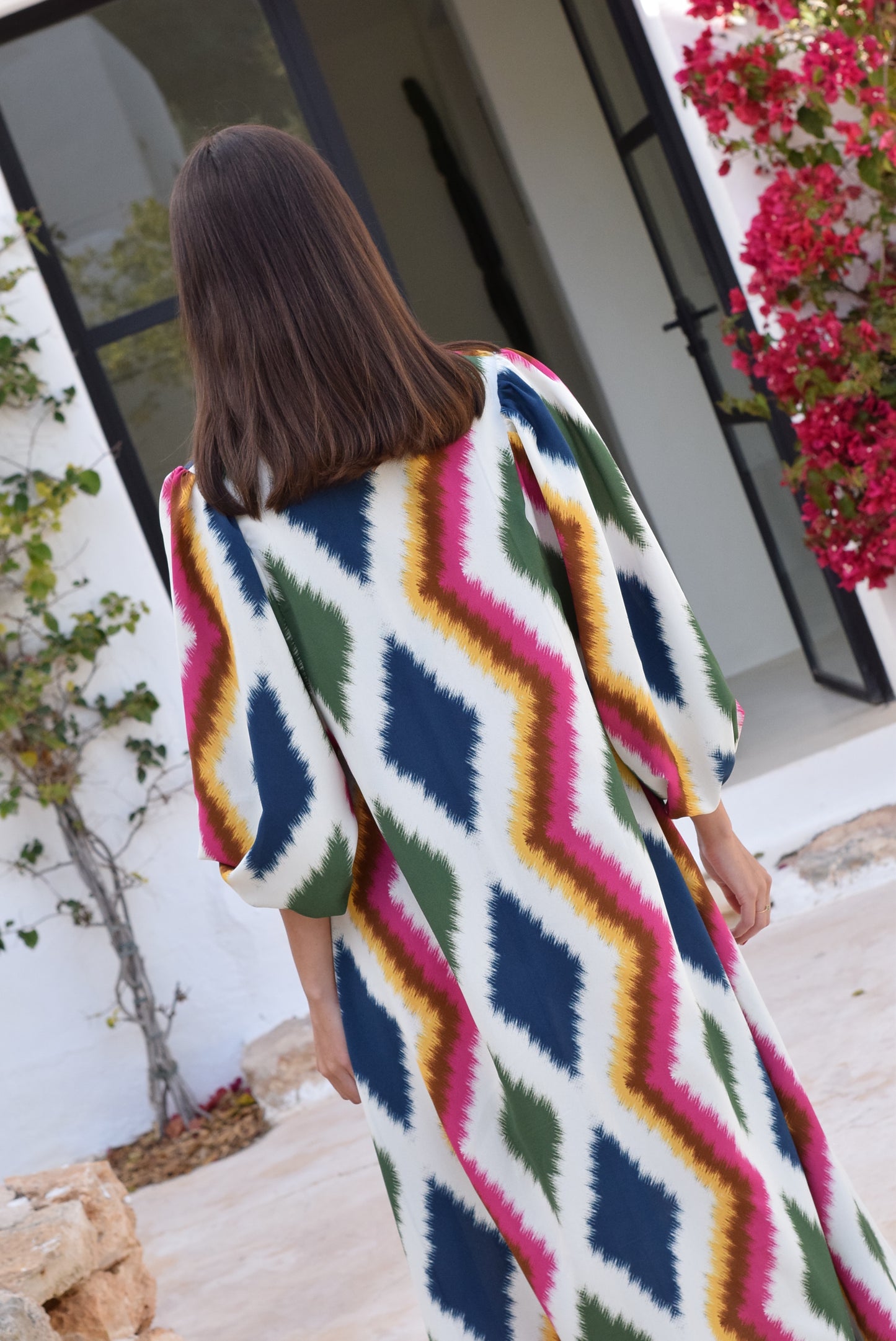 VESTIDO EUGENIA - IKAT COLORES - PREORDER 27 ABRIL