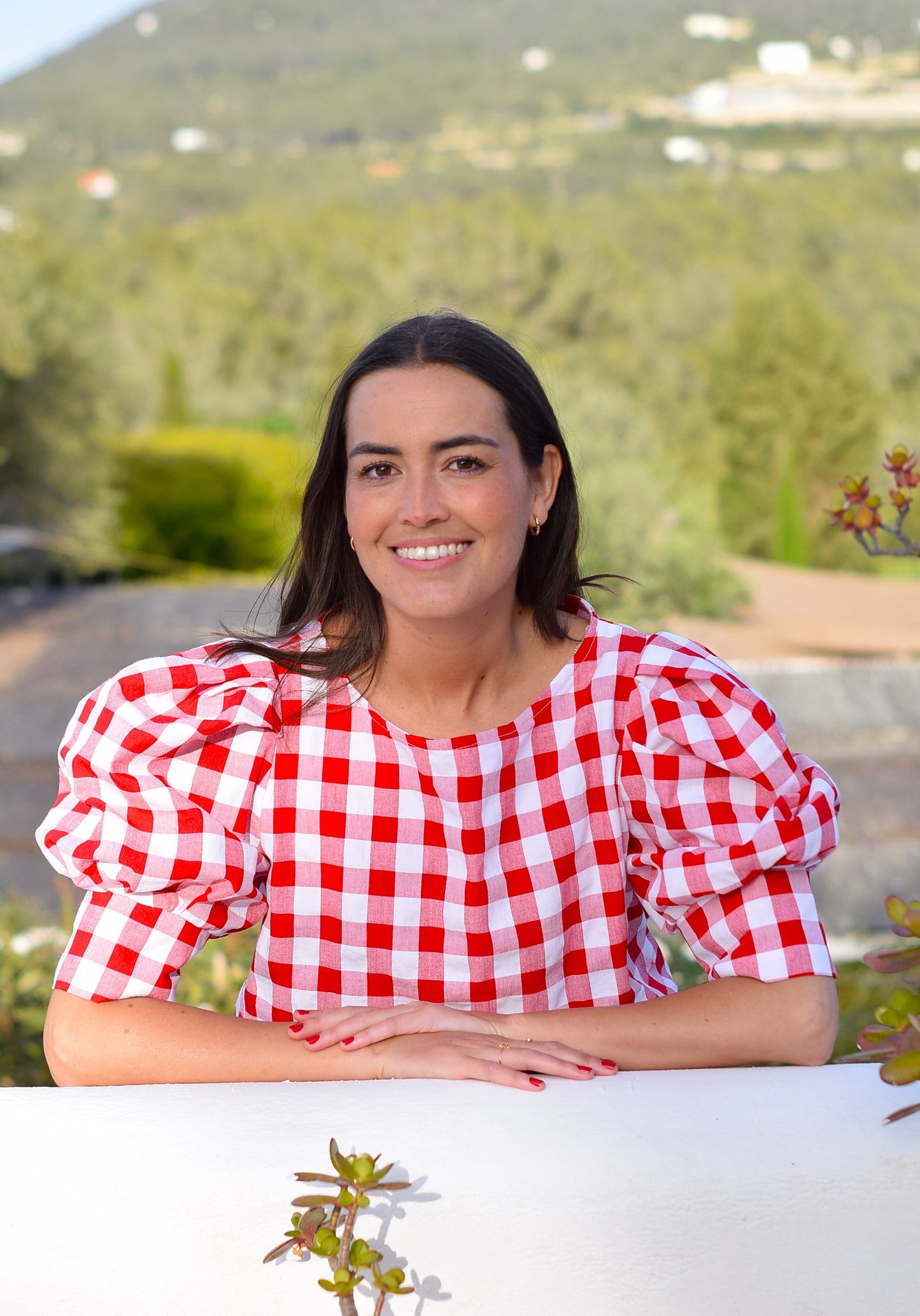 BLUSA FERNANDA - VICHY ROJO - PREORDER 4 JUNIO