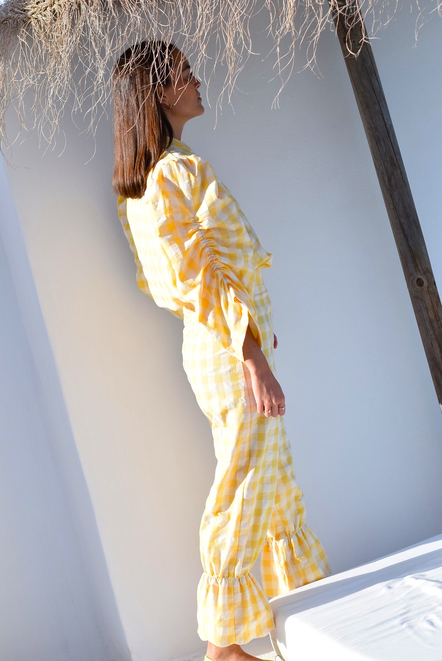 BLUSA CLAUDIA - VICHY AMARILLO - PREORDER 22 DE MAYO
