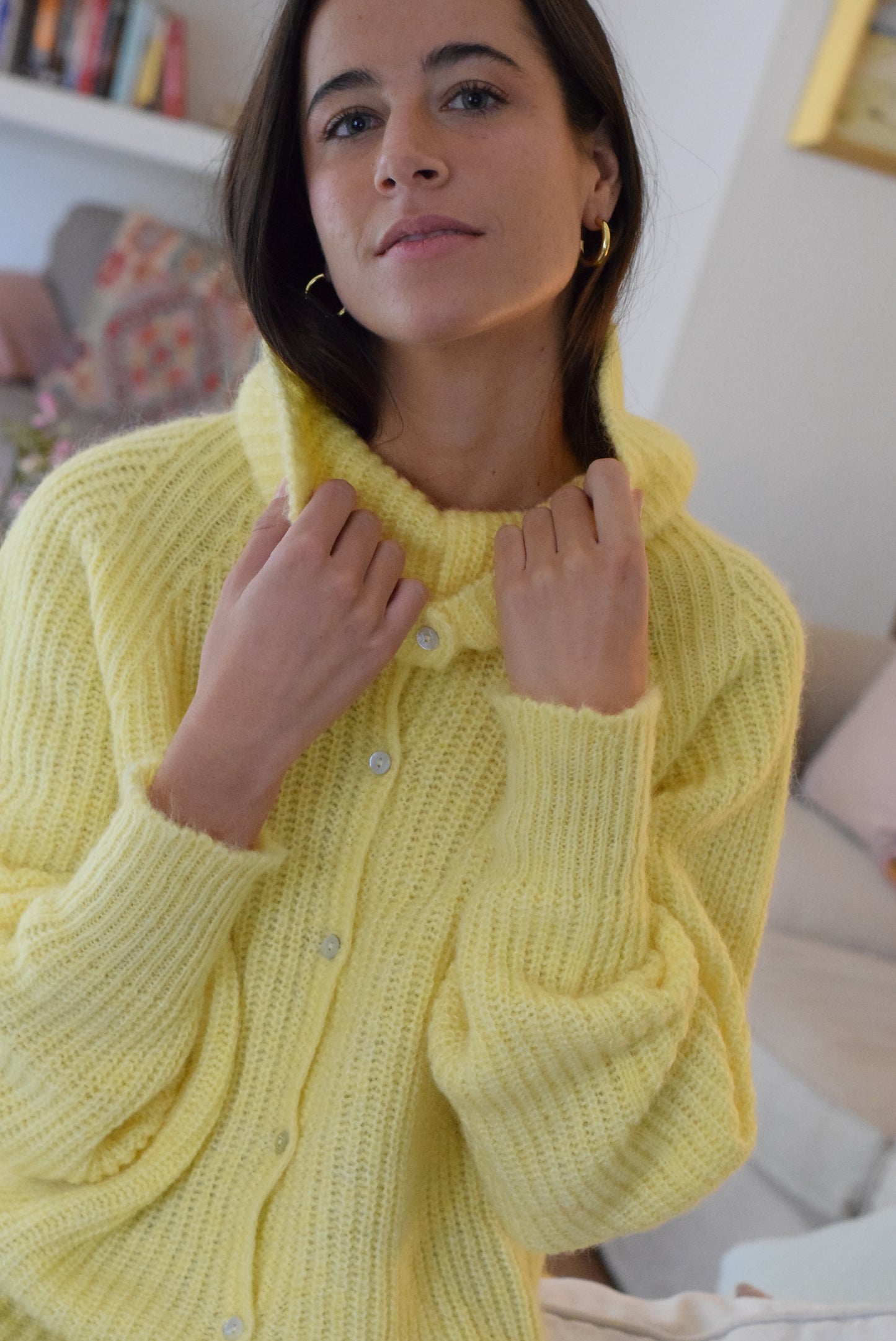 CHAQUETA MARTINA LANA - AMARILLO -