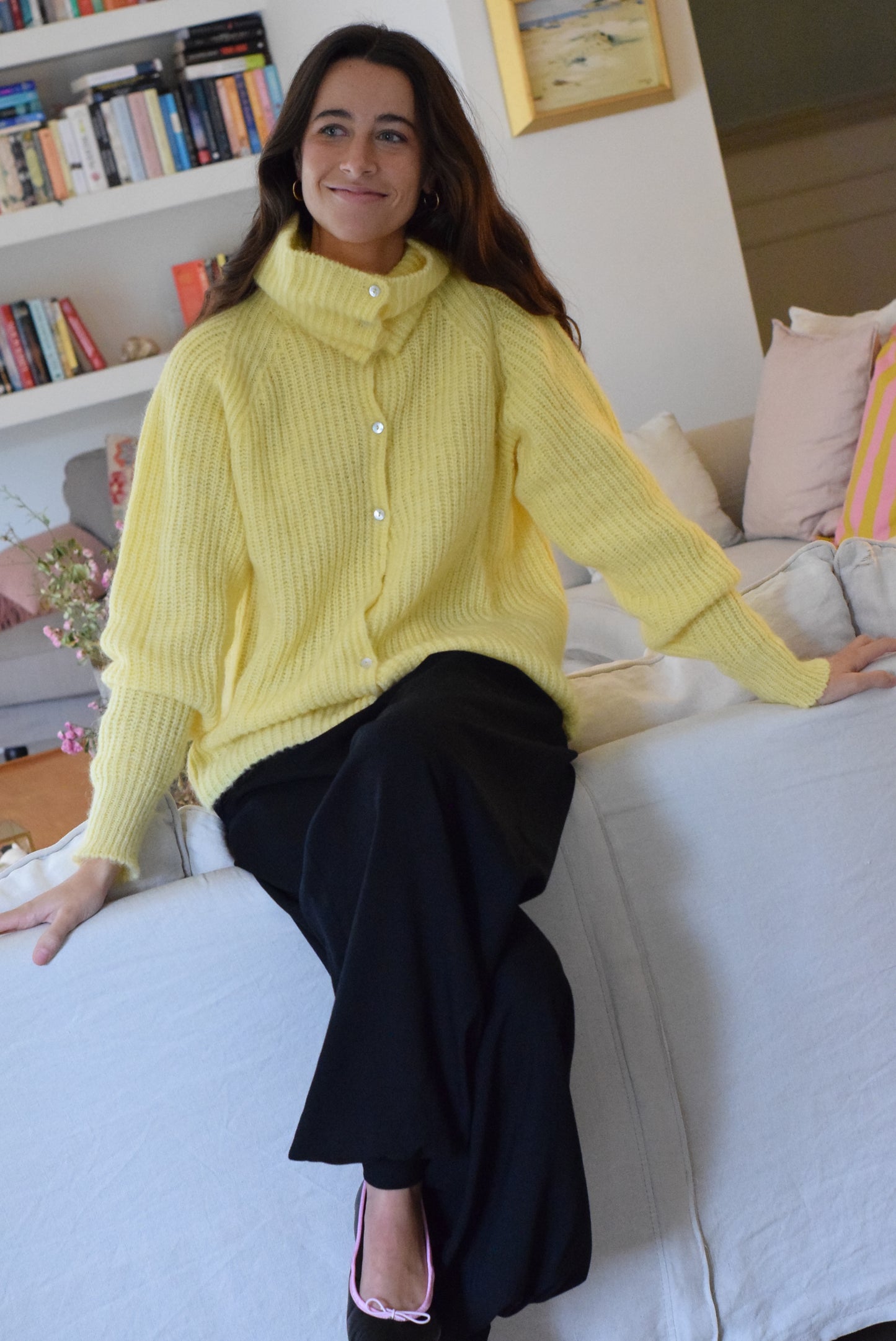 CHAQUETA MARTINA LANA - AMARILLO -