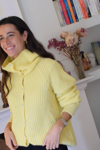 CHAQUETA MARTINA LANA - AMARILLO -