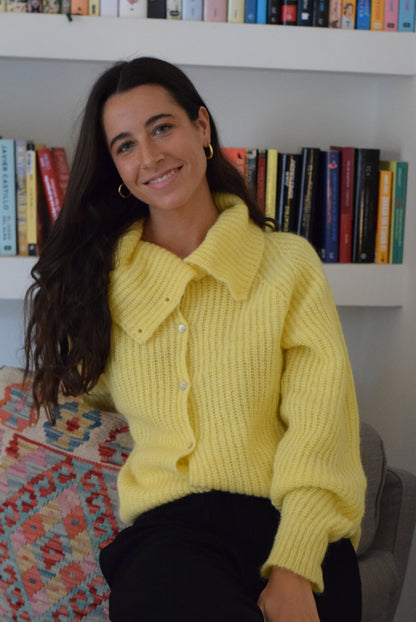 CHAQUETA MARTINA LANA - AMARILLO -