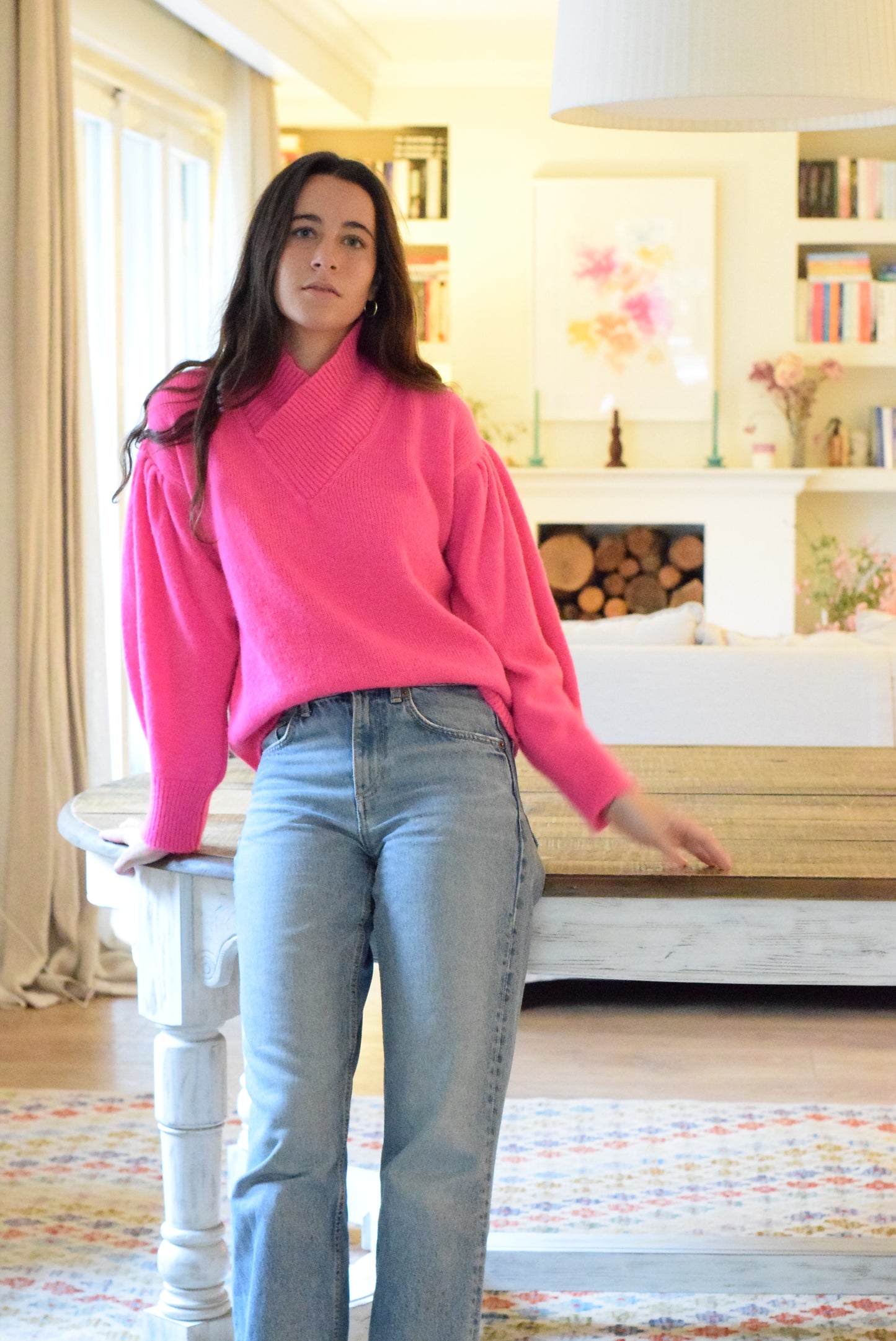 JERSEY MANUELA LANA - ROSA FLUOR -