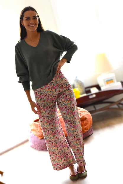 PANTALONES SOL - LIBERTY FRAMBUESA -