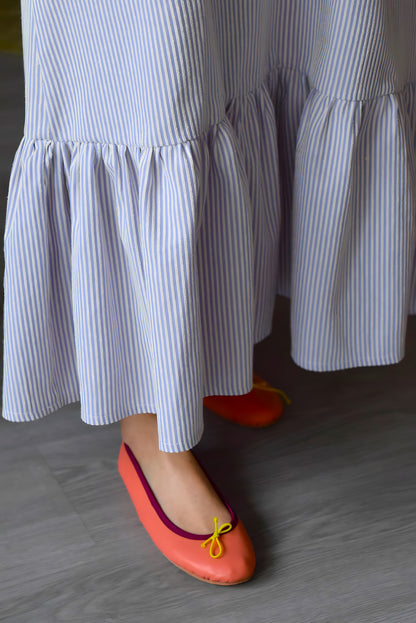 VESTIDO LOLA - RAYAS MORADAS - PREORDER 30 ABRIL