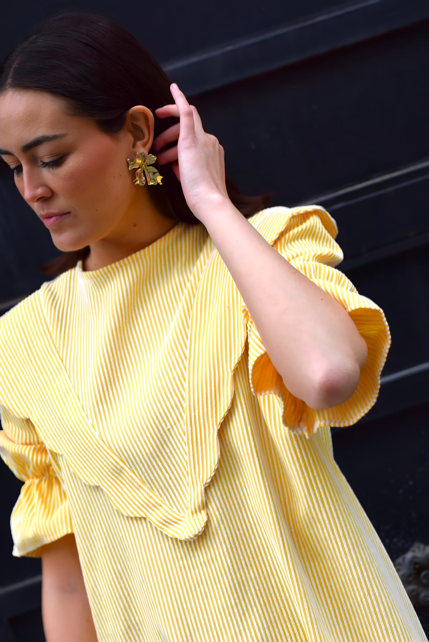 VESTIDO LOLA - RAYAS AMARILLAS - PREORDER 9 MAYO