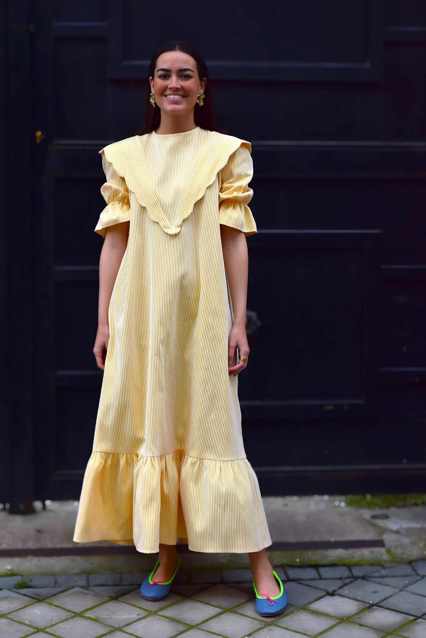 VESTIDO LOLA - RAYAS AMARILLAS - PREORDER 9 MAYO