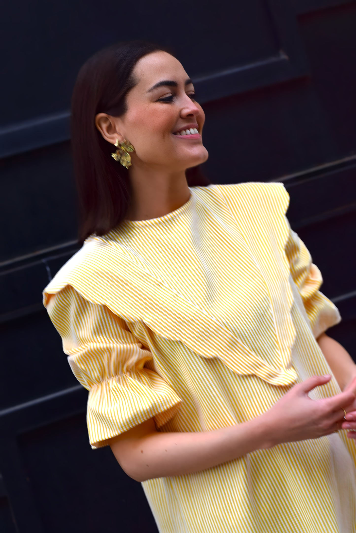VESTIDO LOLA - RAYAS AMARILLAS - PREORDER 9 MAYO