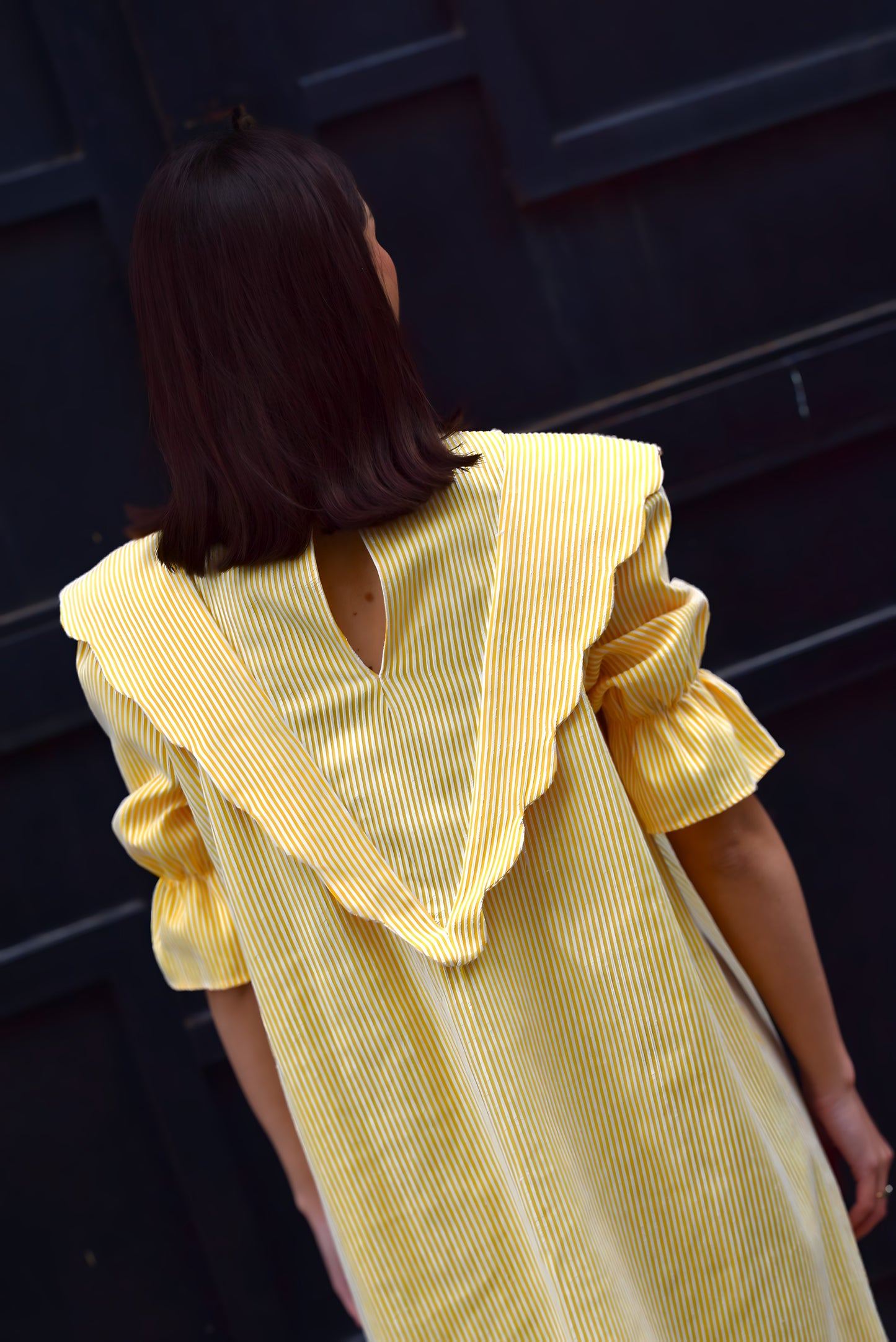 VESTIDO LOLA - RAYAS AMARILLAS - PREORDER 9 MAYO