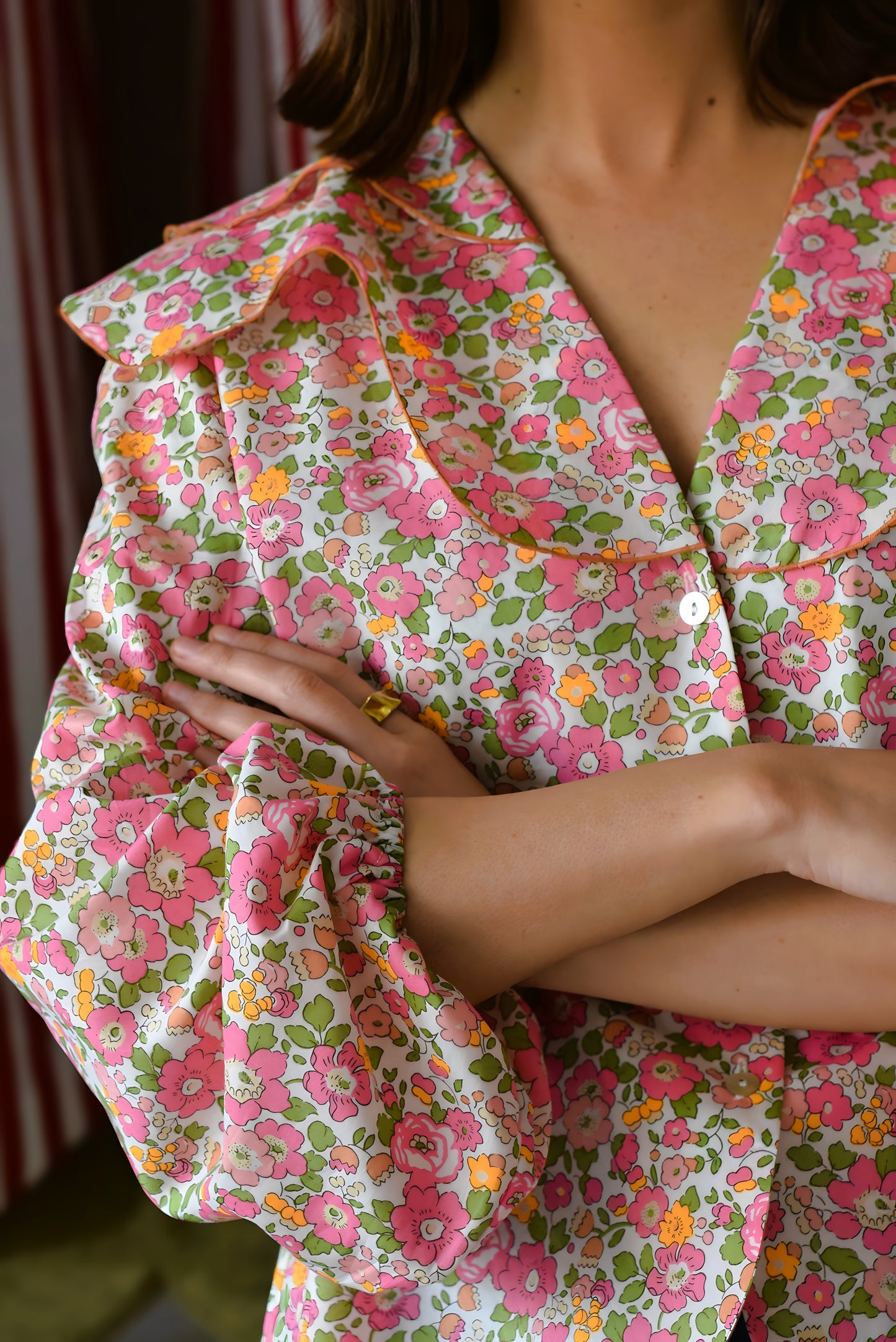 CAMISA MÁXIMA - LIBERTY ROSA