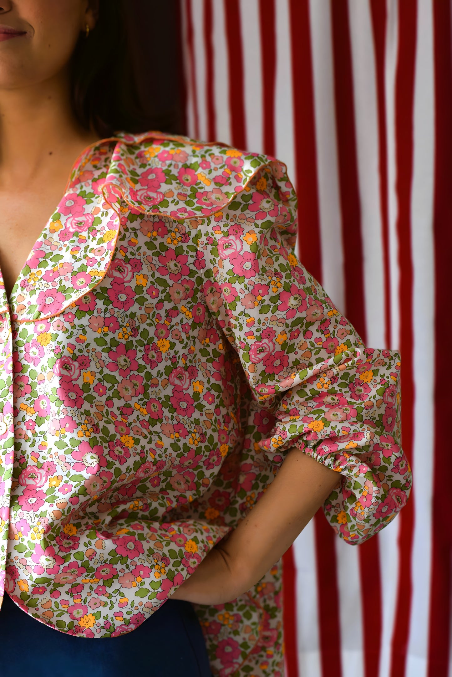 CAMISA MÁXIMA - LIBERTY ROSA