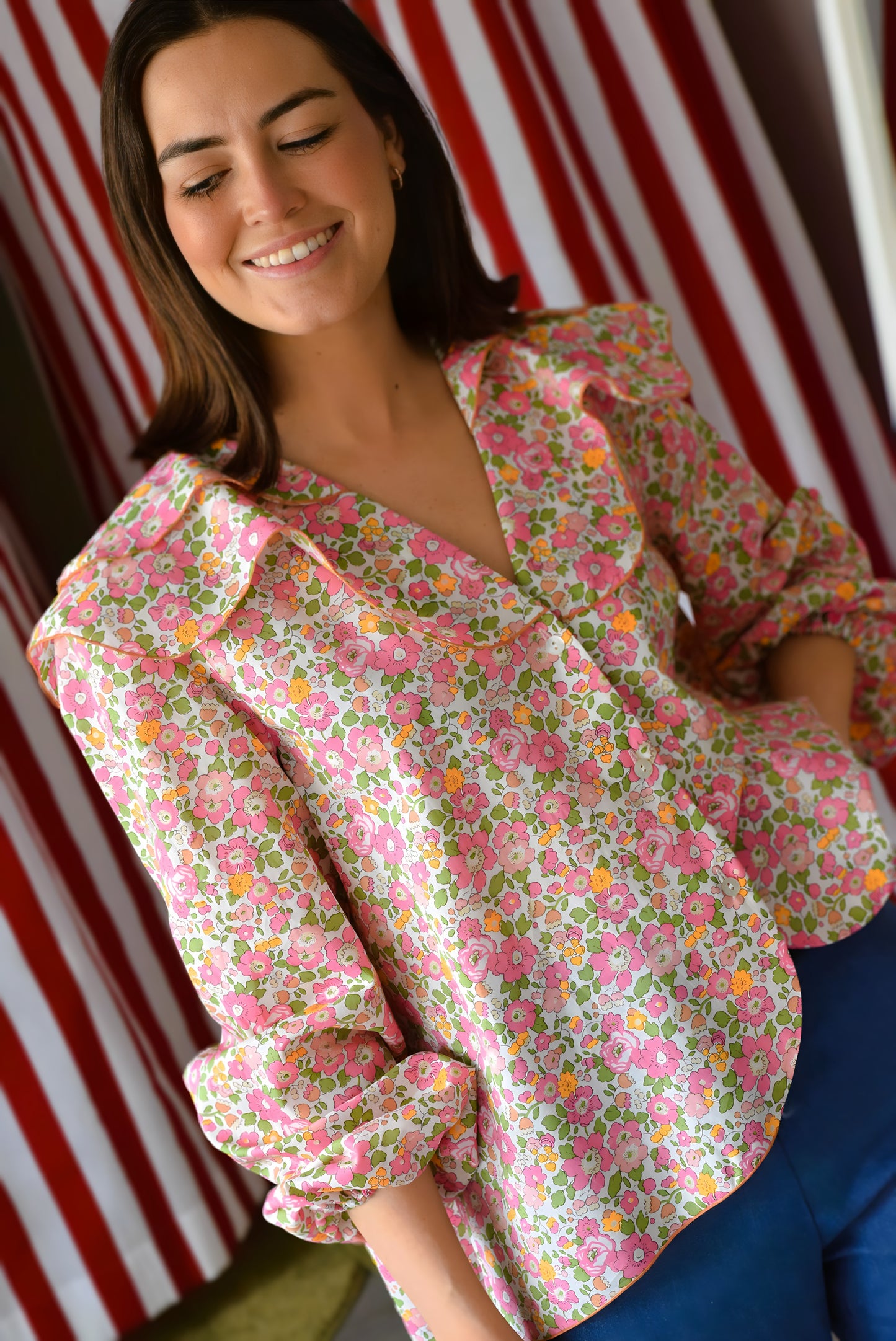 CAMISA MÁXIMA - LIBERTY ROSA